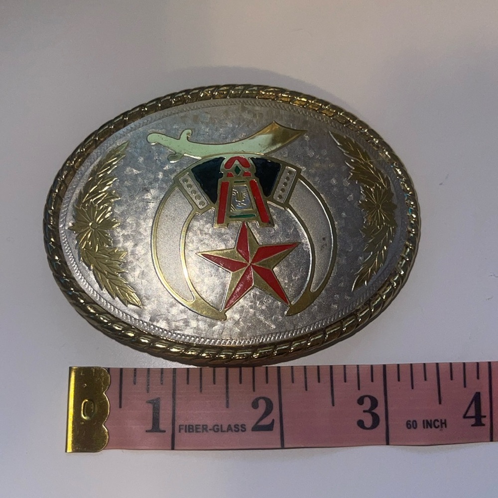 Vintage Masonic Belt Buckle